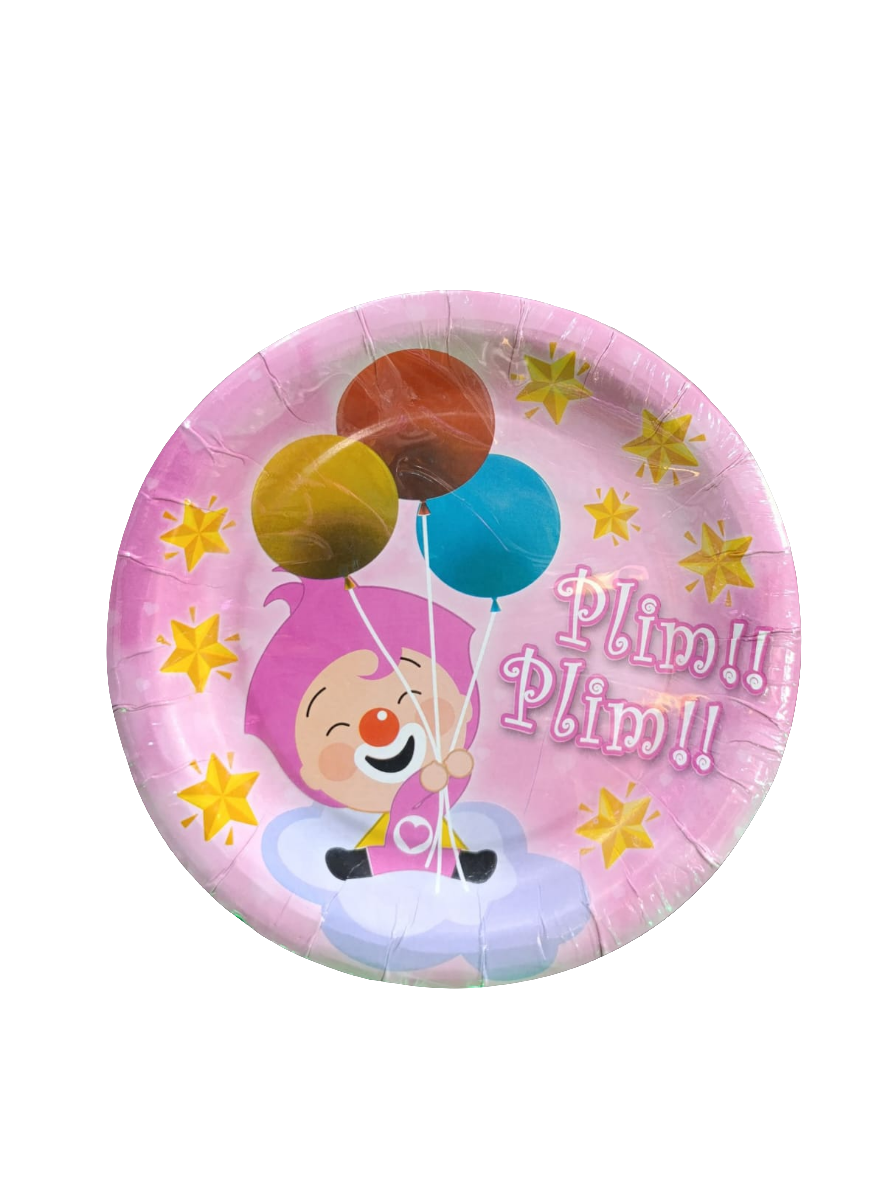 Plato para pastel de Plim Plim Rosa