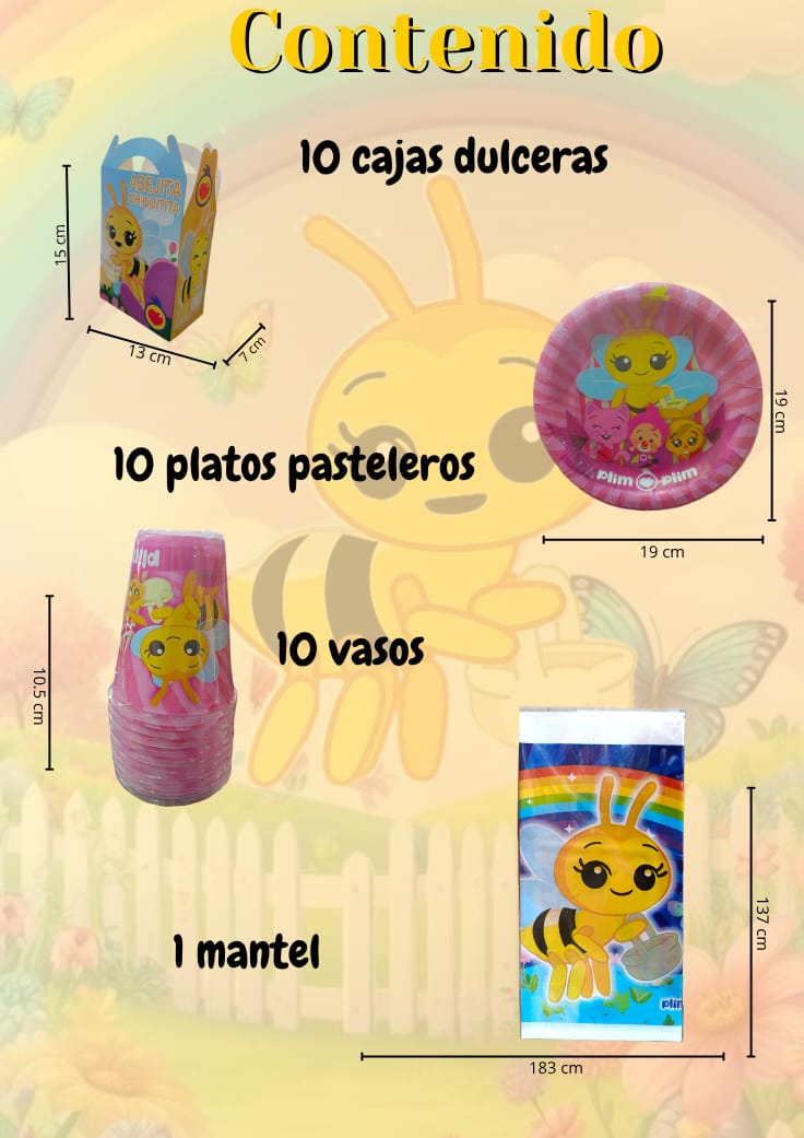 Kit de fiesta Temática de Abejita Chiquitita
