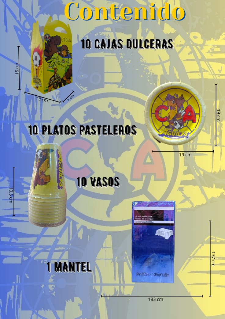 Kit de Fiesta Temática de Club América