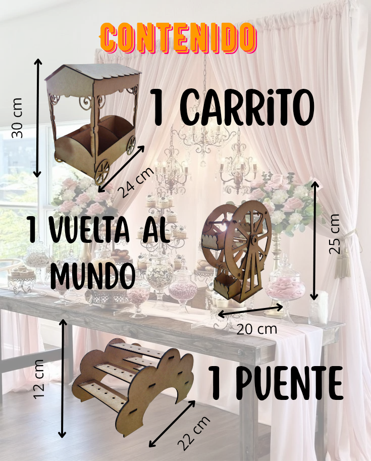 Artículos para mesa de dulces