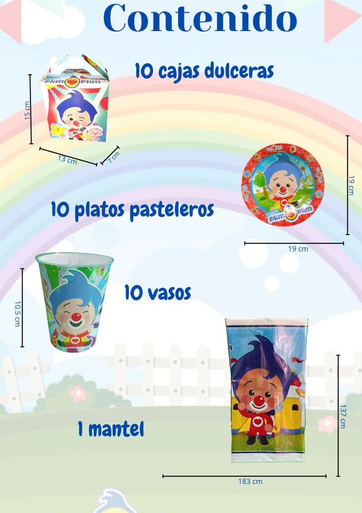 Kit de Fiesta Temática de Plim Plim