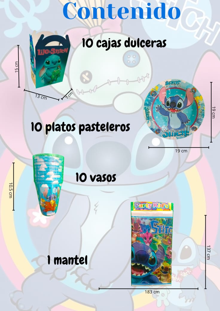 Kit de Fiesta Temática de Stitch