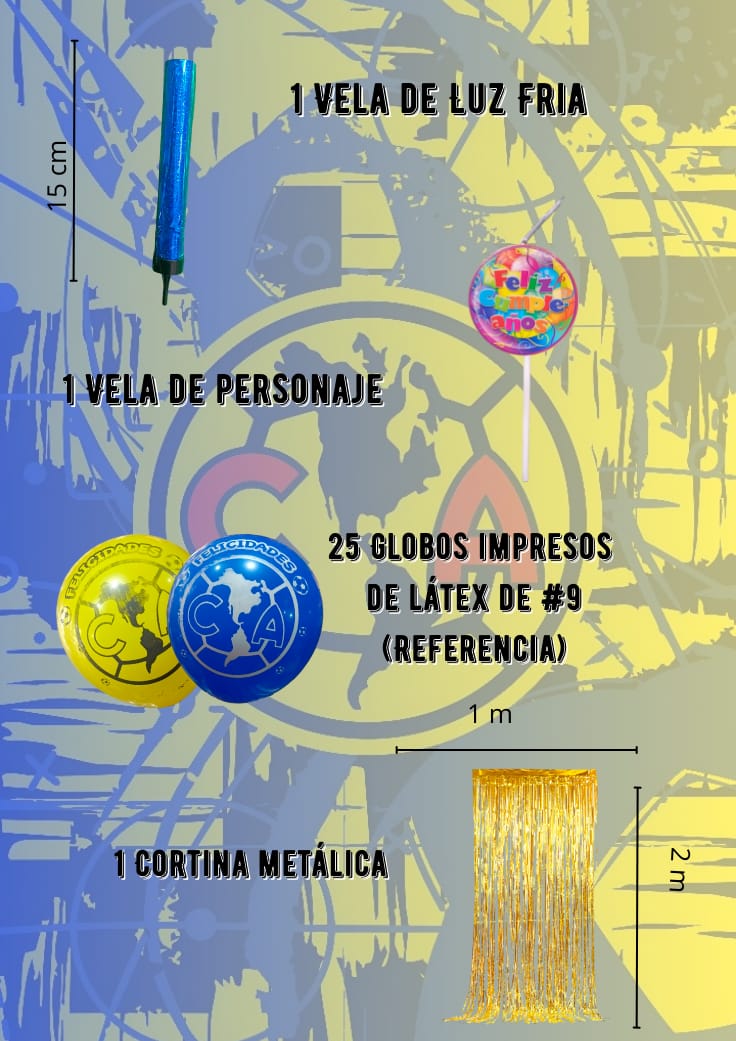 Kit de Fiesta Temática de Club América