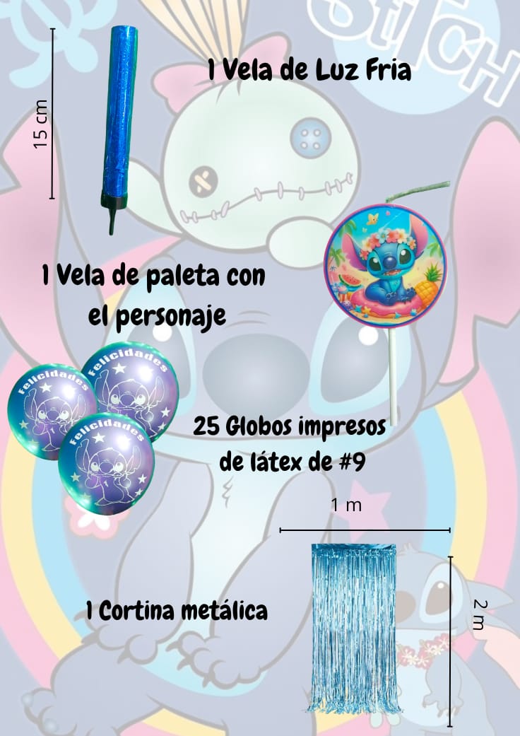 Kit de Fiesta Temática de Stitch