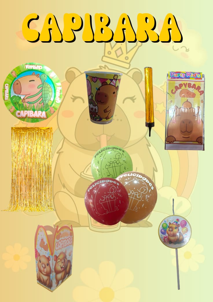 Kit de Fiesta Temática de Capibara